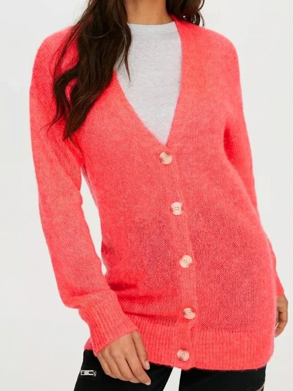TNA Aritzia Mohair Blend Utica Cardigan - Picture 2 of 13